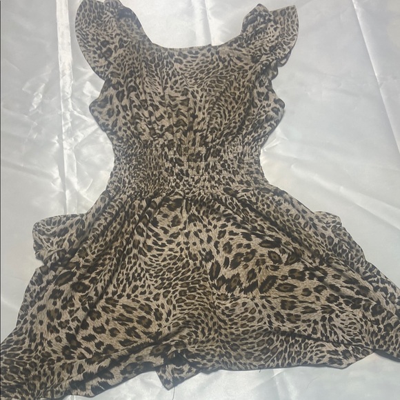 Leopard Print Women's Jumpsuit - Picture 2 of 2